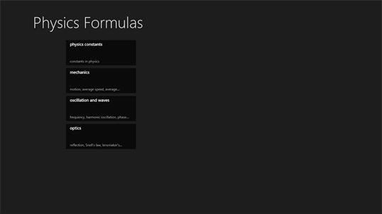 Physics Formulas screenshot 1