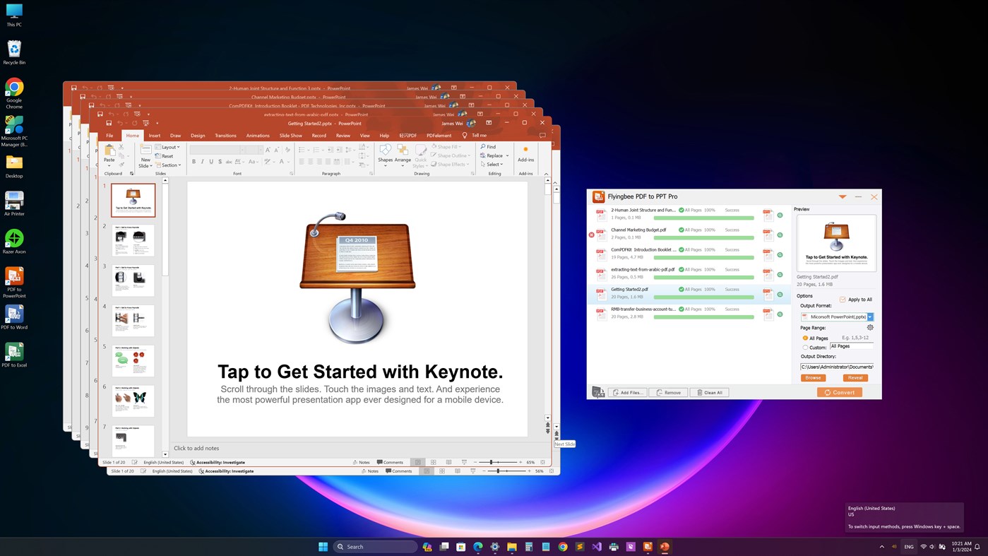 #2. Flyingbee PDF to PPT Pro (Windows) Podle: Flyingbee Software Co., Ltd