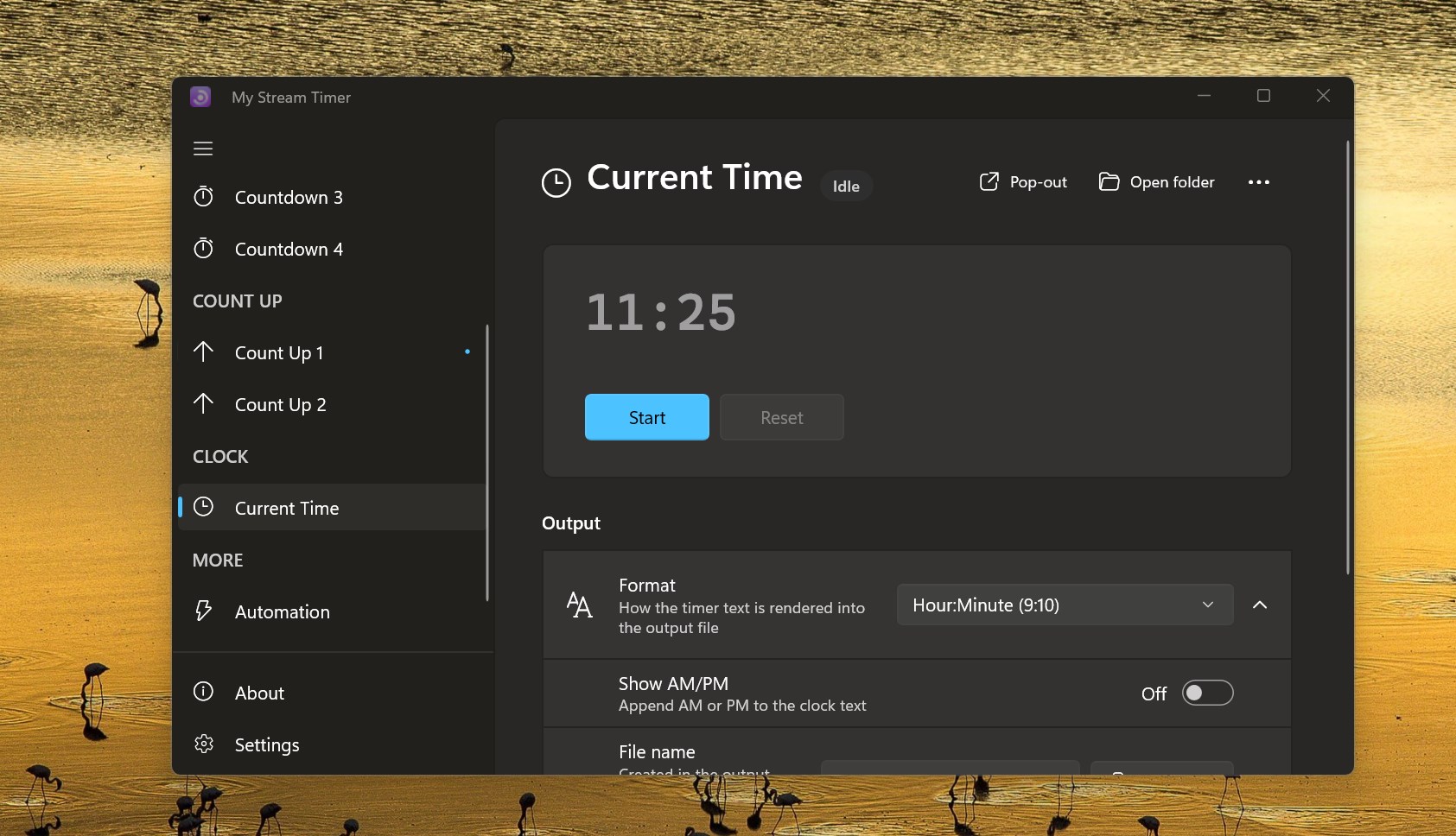 My Stream Timer screenshot