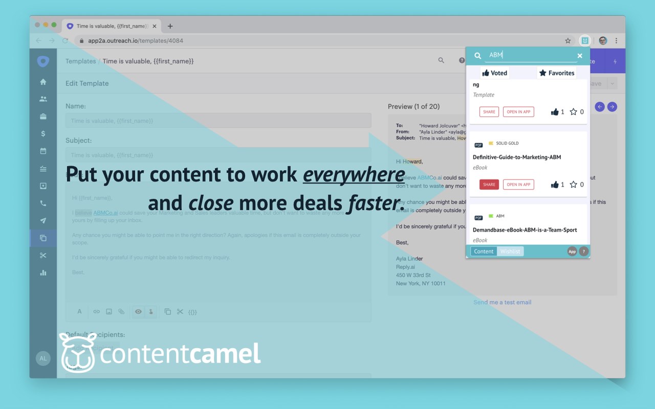 Content Camel Sales Enablement