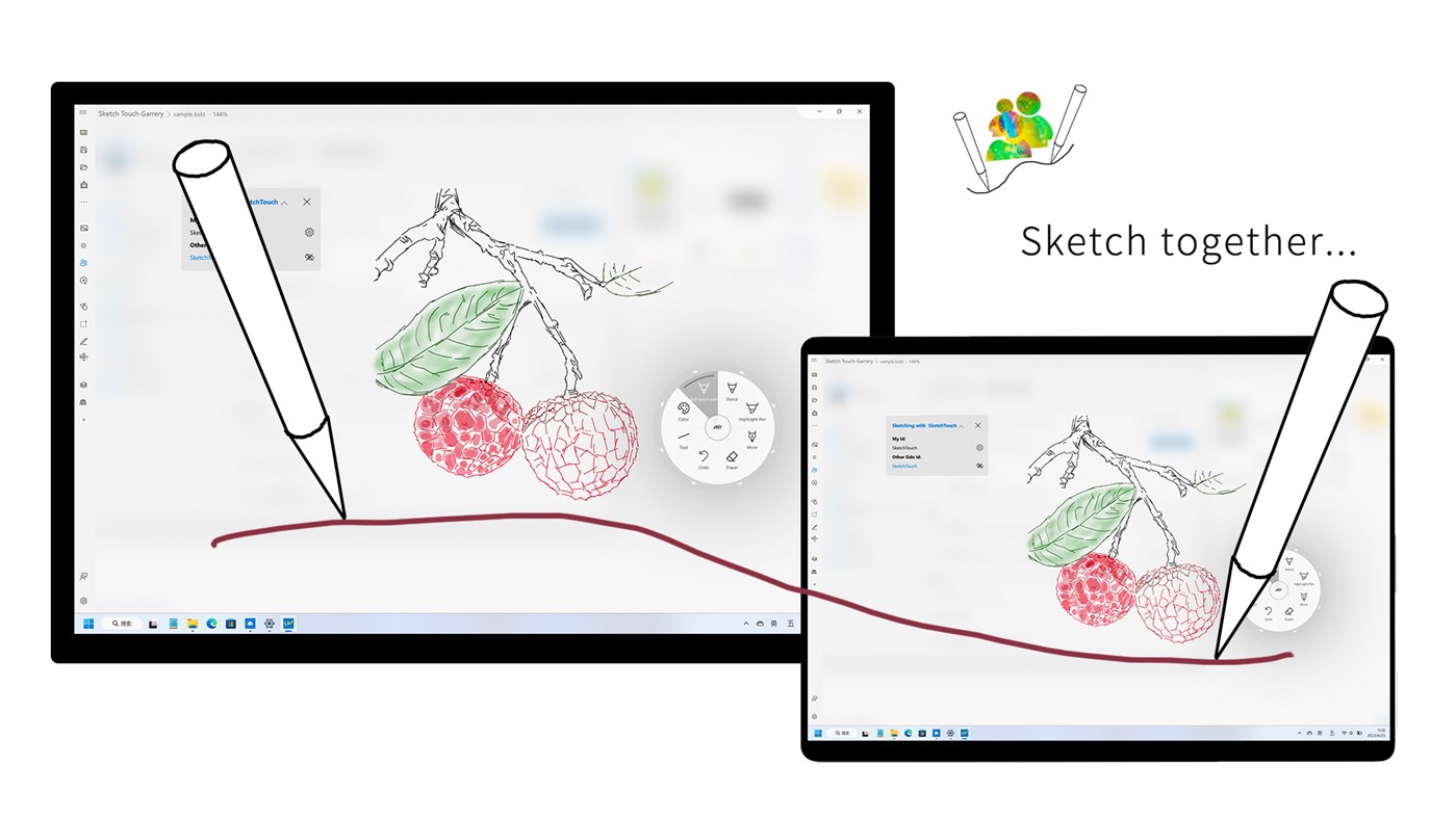 #2. Sketch Touch (Windows) 由: Yu-weiz