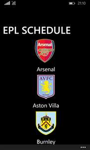 EPL Schedule screenshot 1