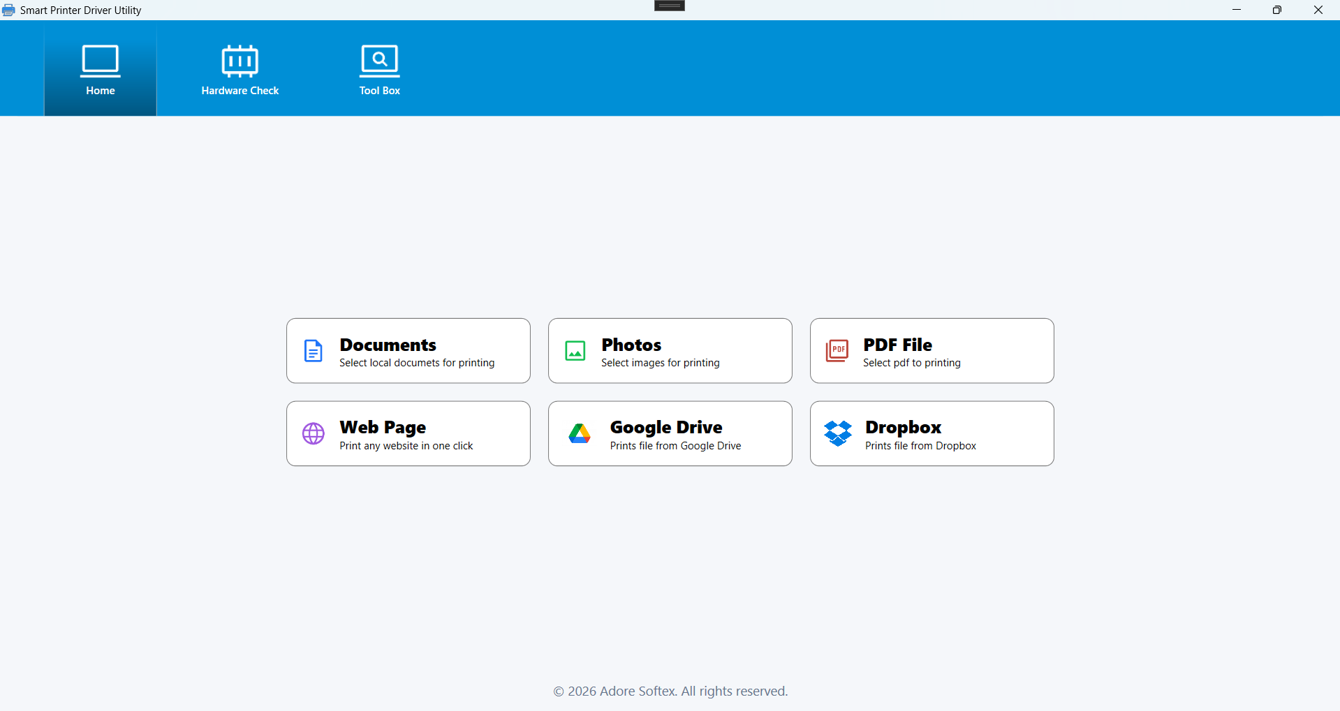 Smart Printer Driver Utility screenshot
