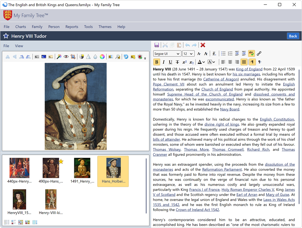 #4. My Family Tree (Windows) 来自: Chronoplex Software