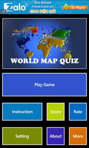 World Map Quiz screenshot 1