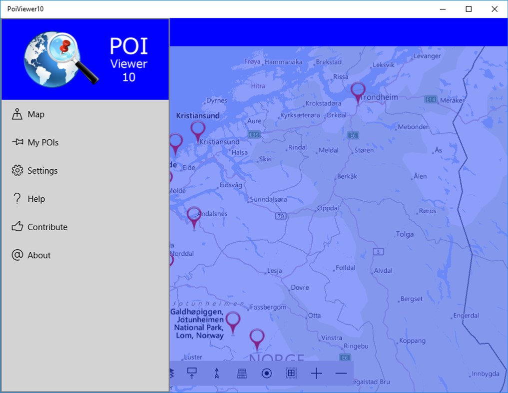 #2. PoiViewer10 (Windows) Bởi: Bjorn Holmstedt