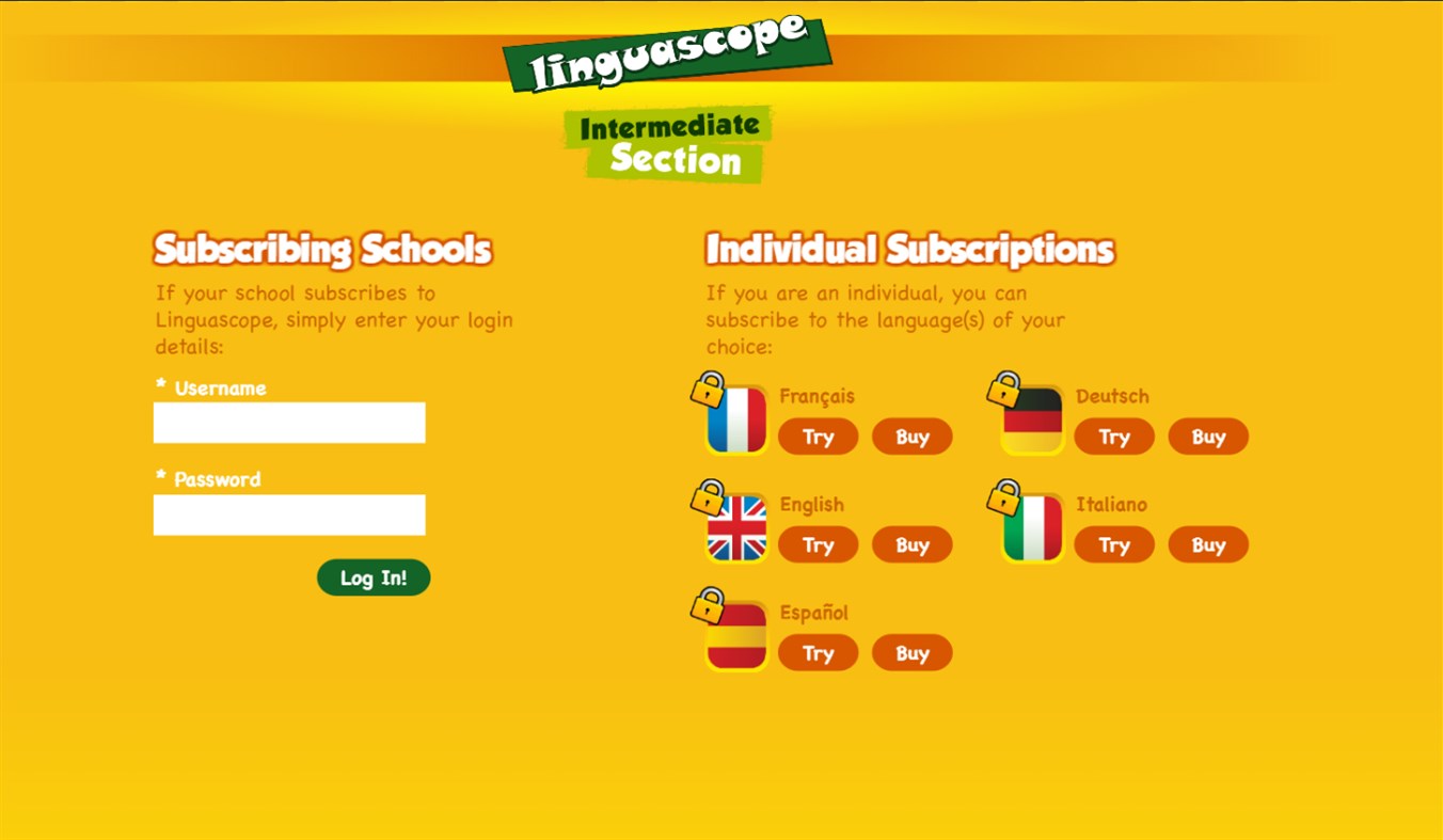 #1. Linguascope Intermediate (Windows) 게시자: Linguascope