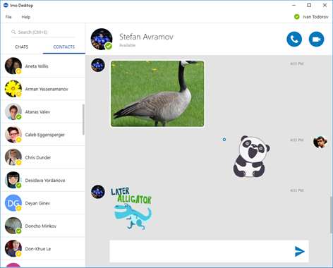 imo desktop free video calls and chat Screenshots 1