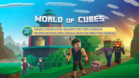 World of Cubes Survival Craft Screenshots 1