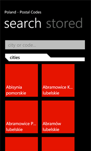 Polish Postal Codes screenshot 1