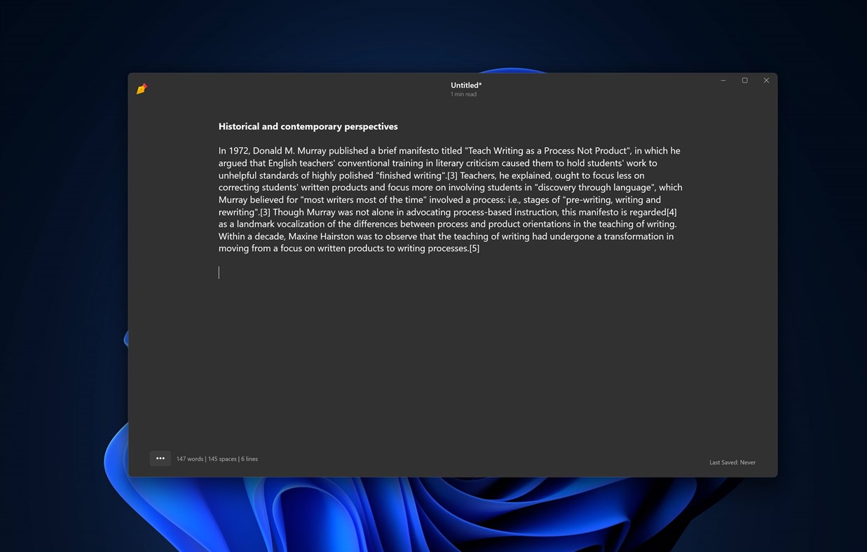 #3. WriteZen - Simple Document Writer (Windows) Podle: Evlar