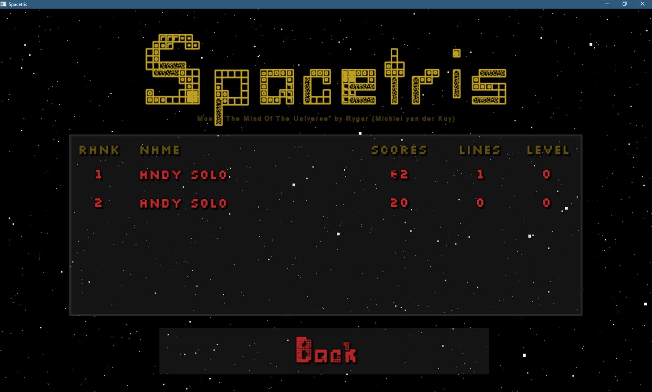 #5. Spacetris (Windows) 由: Andrey Solopko