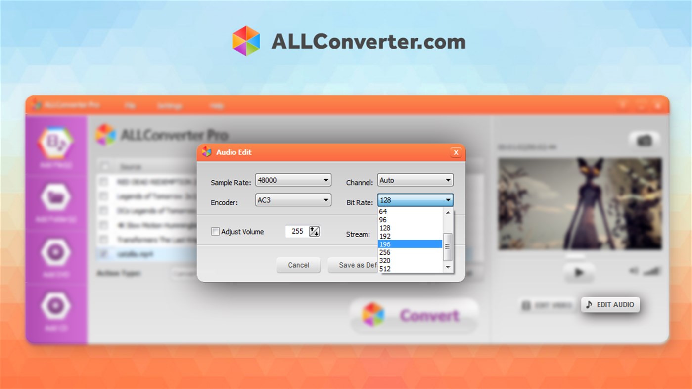 #3. ALLConverter PRO (Windows) Podle: ALLPlayer Group Ltd.