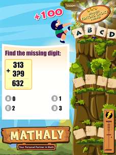 Math Games for Kids Grade 1 to 5 - Addition Subtraction Multiplication Numbers Fractions Geometry Measurement Practice with Mathaly screenshot 2