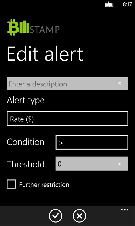 Bitwatch for Bitstamp Screenshots 2