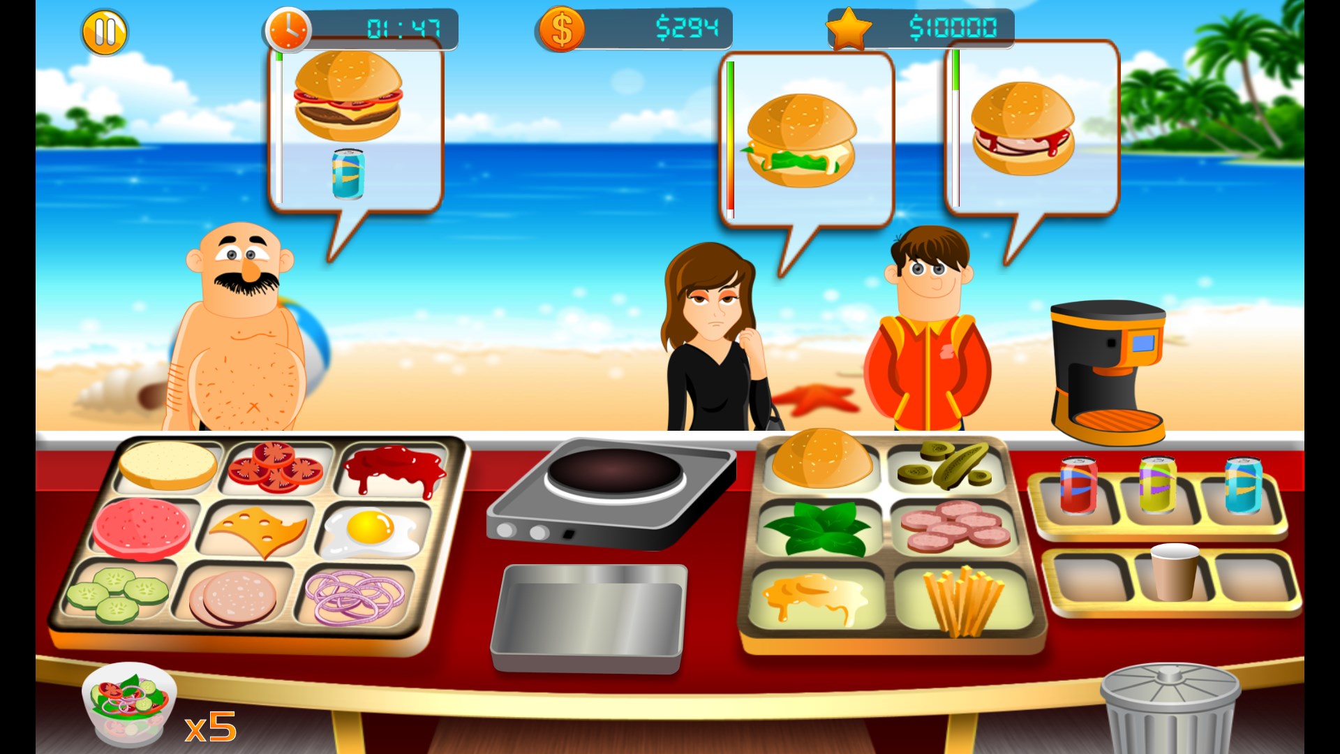 Screenshot 3 Beach Burger Cooking Restaurant Chef windows