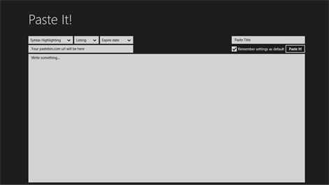 Zrzut ekranu: New post