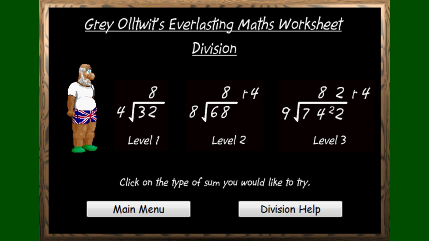 #5. Everlasting Maths Worksheets (Windows) 由: Grey Olltwit Software