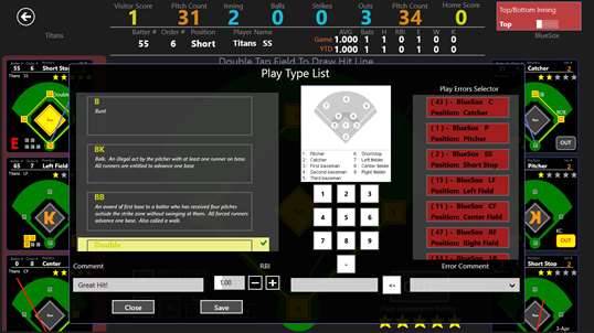 METRO - Baseball Scorebook screenshot 3