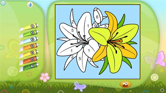 Flowers - Color by Numbers screenshot 3