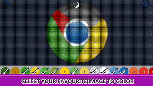 Internet Logo Color By Number: Pixel Art, Search Icons Coloring Book screenshot 1