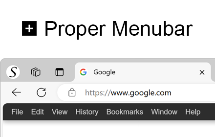 Proper Menubar for Microsoft Edge small promo image