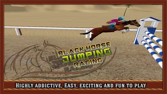 Black Horse Jumping Racing screenshot 5