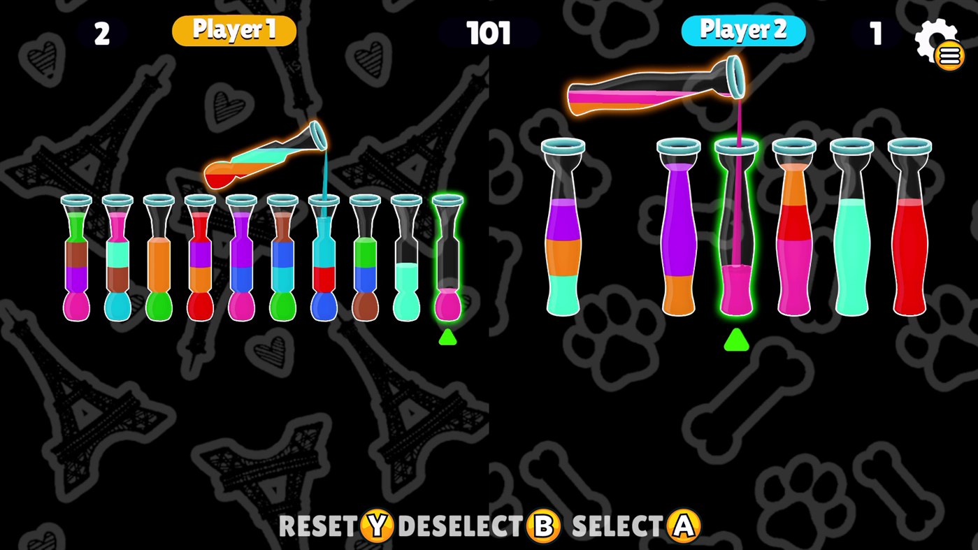 #2. Color Water Sort (Windows) By: QubicGames S.A.