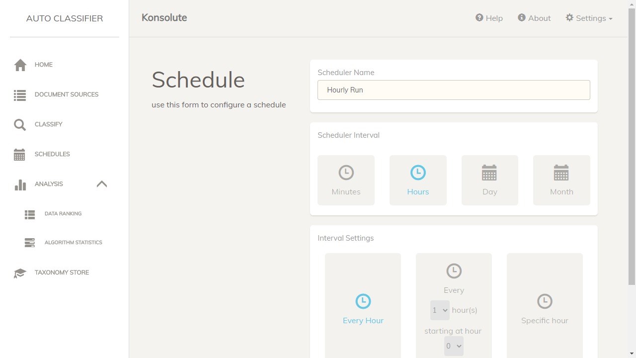 Snapshot 4 of Konsolute - Auto Classifier