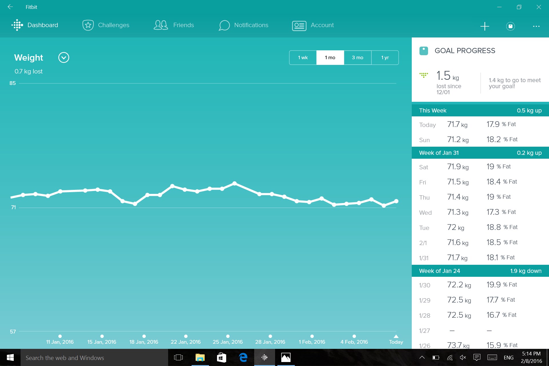 fitbit app for windows 10 computer