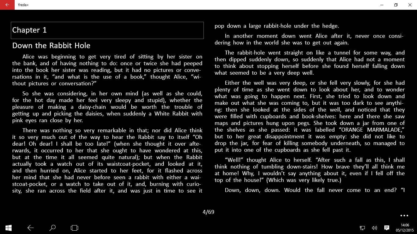 freda epub ebook reader for Windows 10