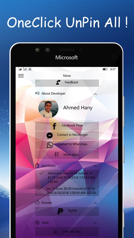#4. Advanced Tiles (Windows) بواسطة: Ahmed 4 Apps