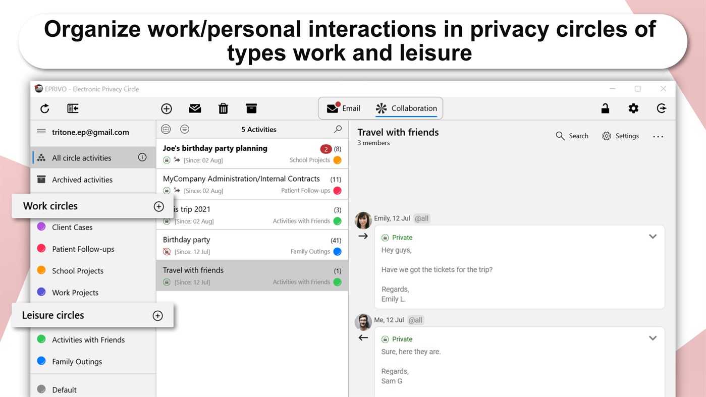 #2. EPRIVO Collaboration and Private Email (Windows) Bởi: BlueRISC Inc.