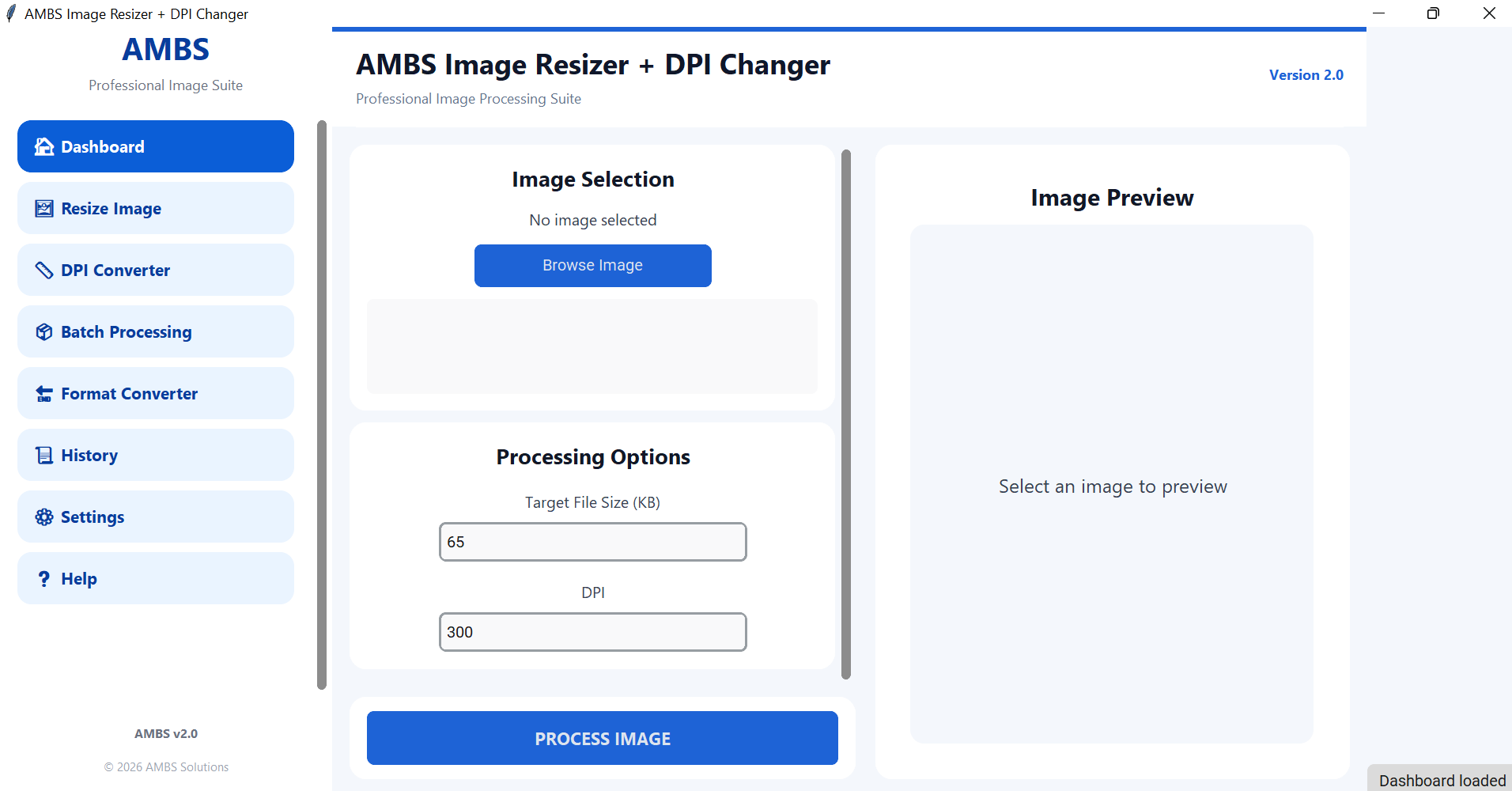 AMBS screenshot