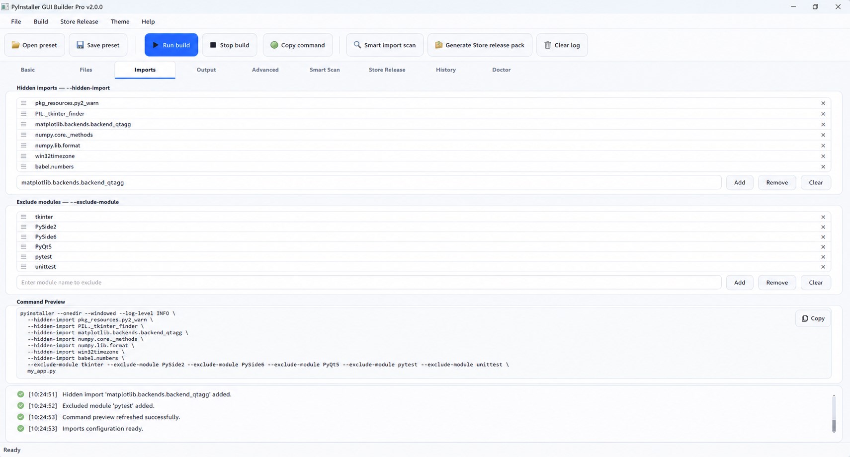 PyInstaller screenshot