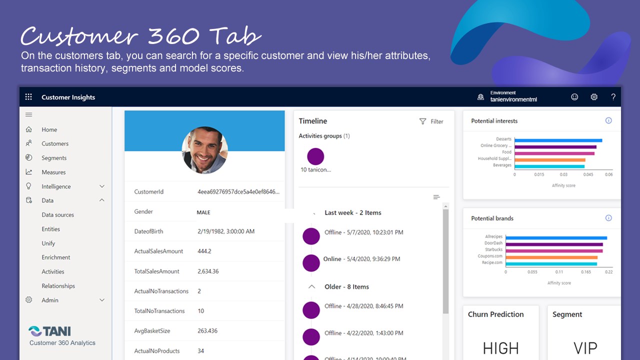 Snapshot 1 of Customer 360 Analytics