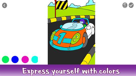 Racing Cars Color By Number - Vehicles Coloring Book screenshot 4