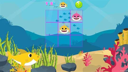 Baby Shark Tic Tac Toe Game screenshot 2