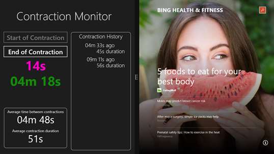 Contraction Monitor screenshot 2