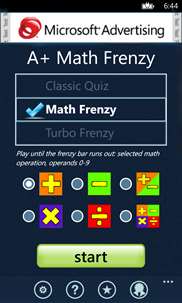 A+ Math Frenzy screenshot 1
