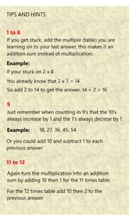 Math Tables Edition screenshot 8