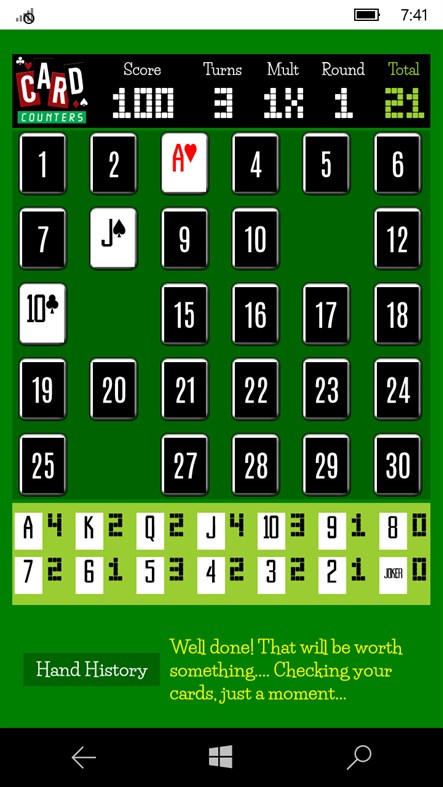 #1. Card Counters Memory Blackjack Game! (Windows) 由: Small Screen Software