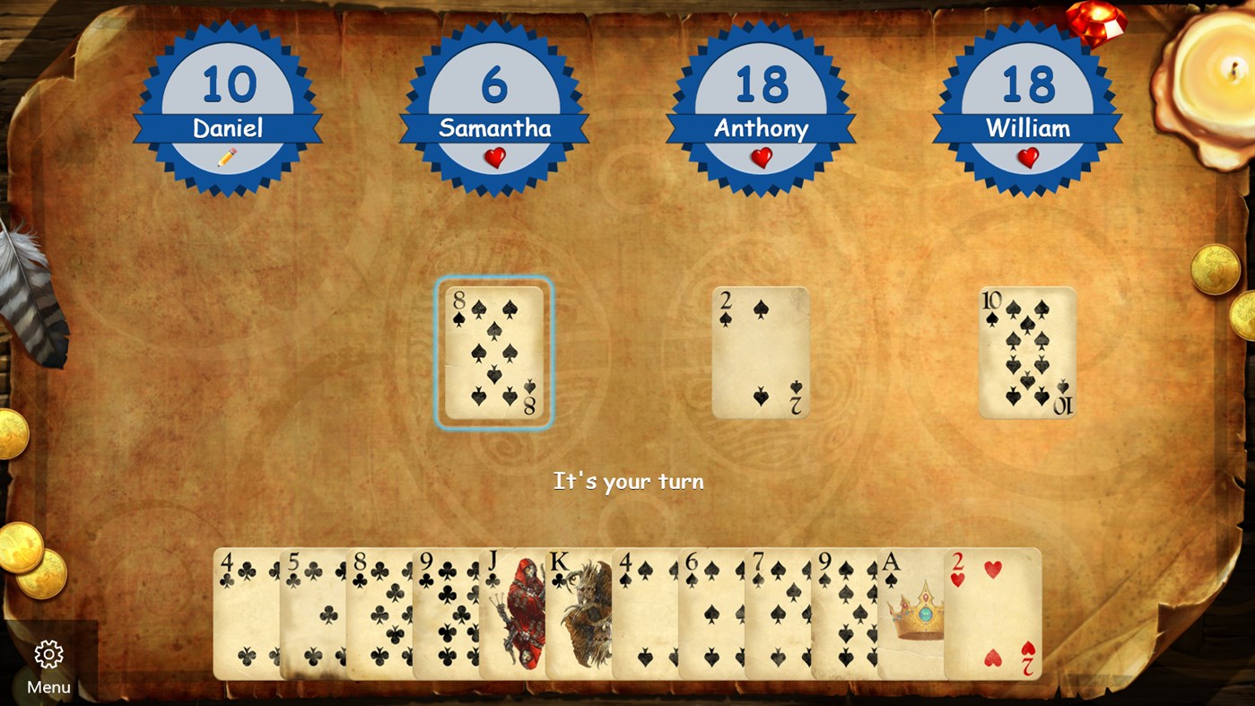 #1. Hearts Classic (Windows) 由: Larocque