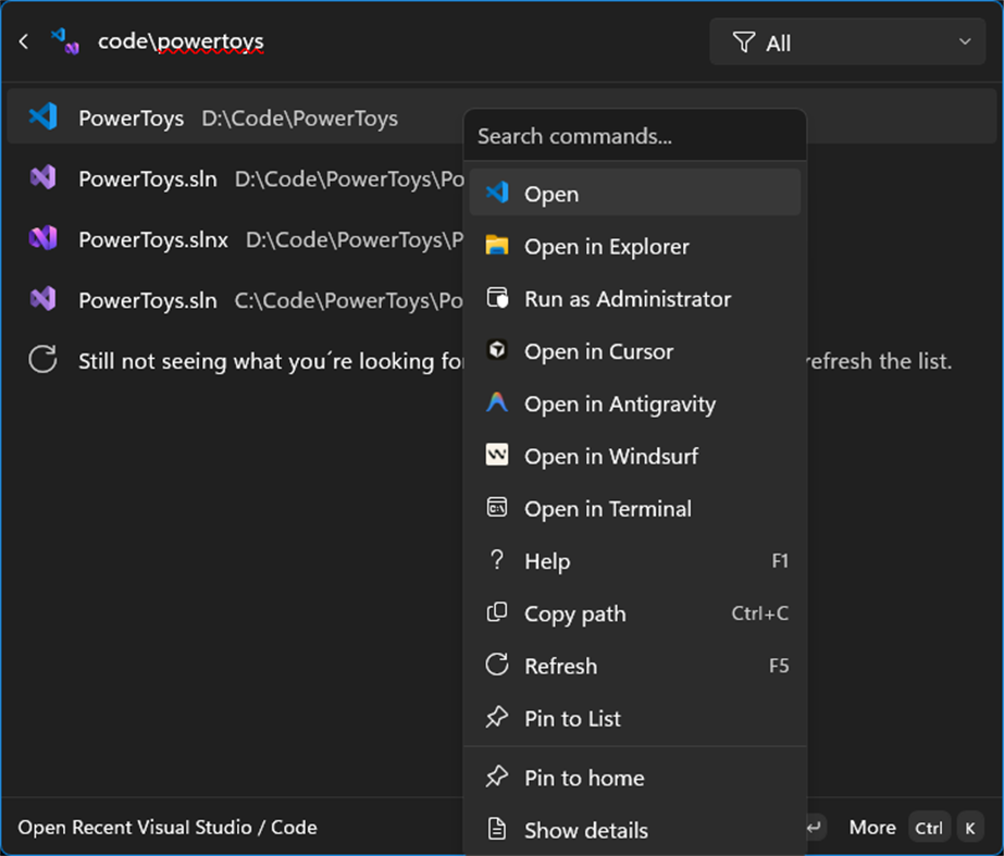 #2. Visual Studio / Code for Command Palette (Windows) Od: UsefulApp