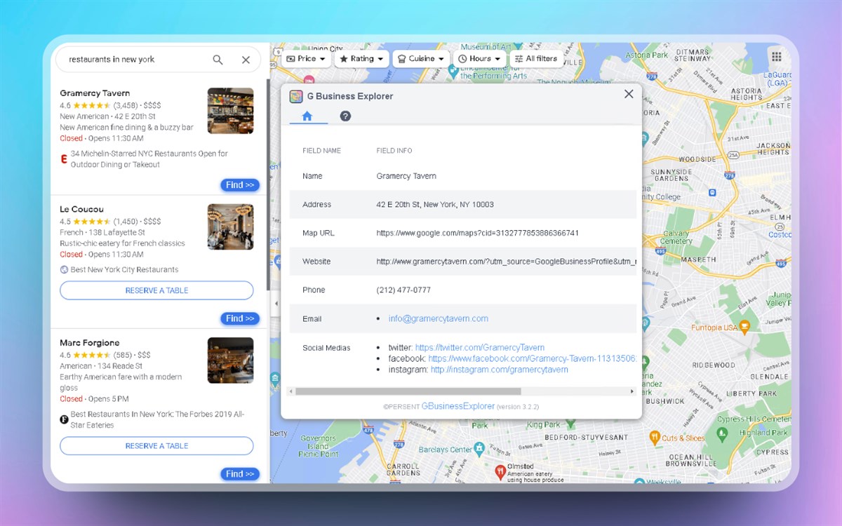 G Business Explorer - Google Maps Leads Finder