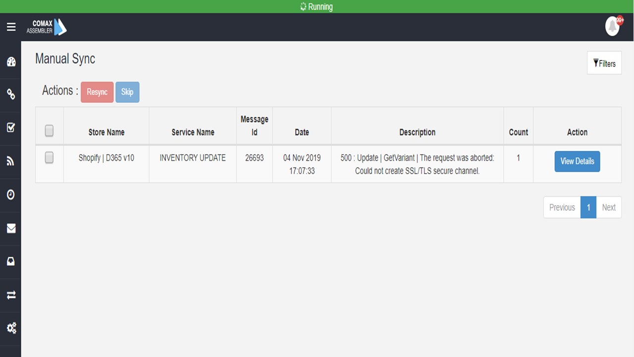 Snapshot 3 of Shopify & Microsoft Dynamics 365 for Finance and Operations Integration