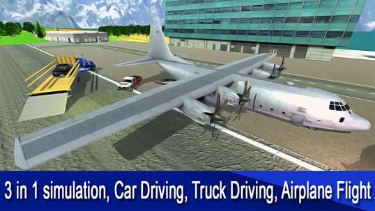  Car Transporter Cargo Airplane Pilot 3D screenshot 4