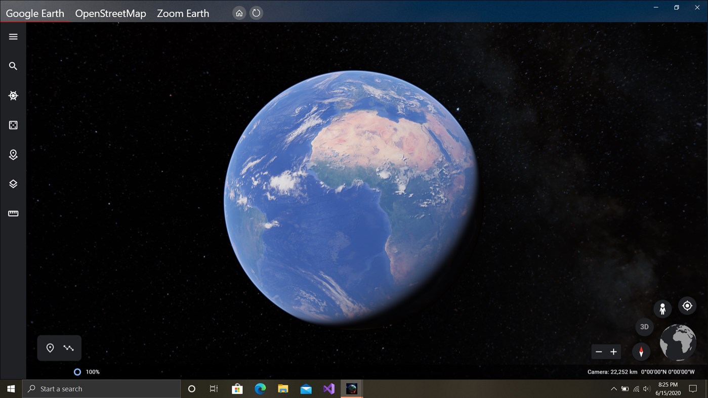 #2. Earth 3D Suite : Earth Pro, Street View (Windows) Podle: varapps
