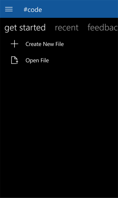 Screenshot: Home
