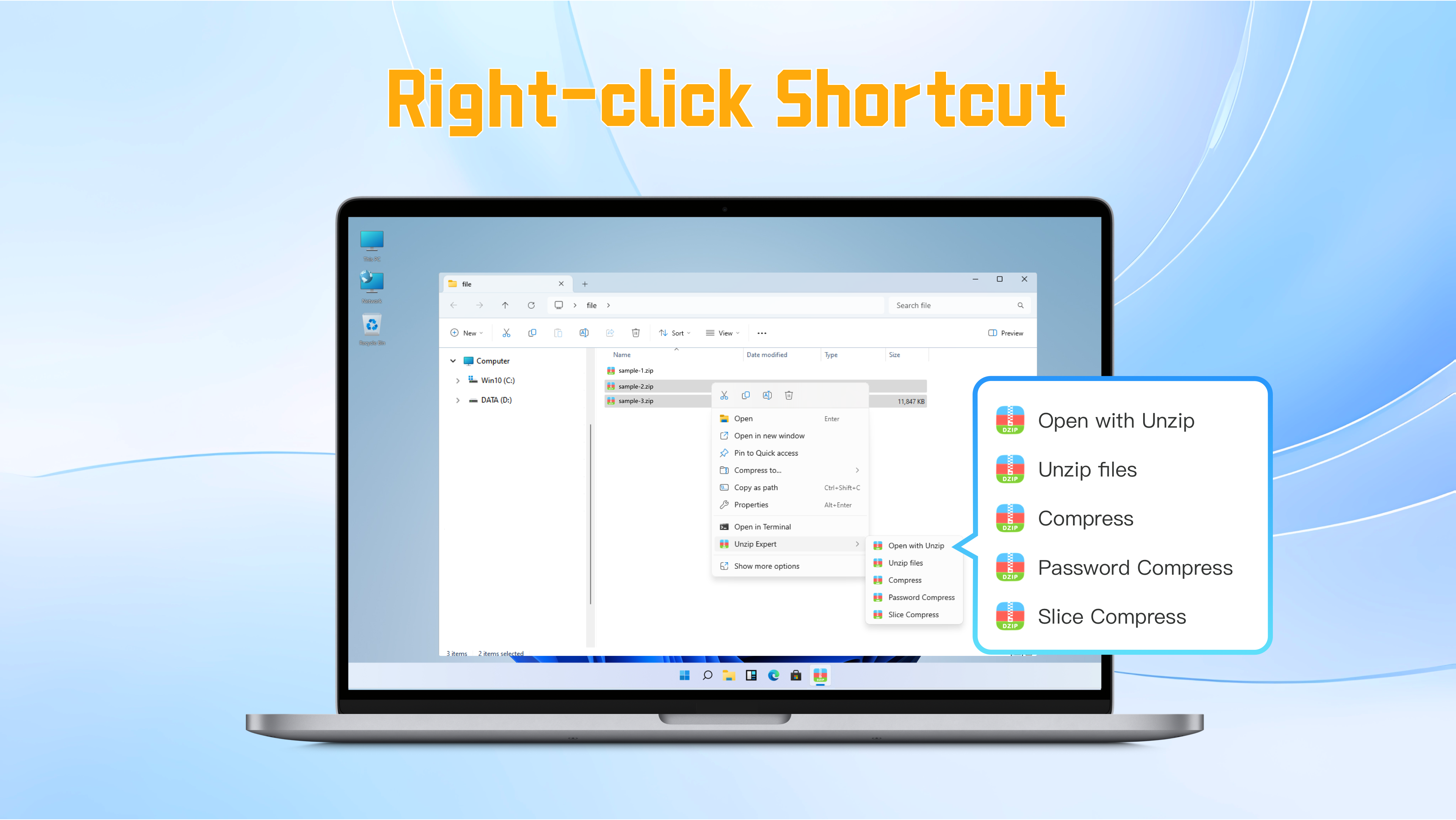 Unzip Expert screenshot